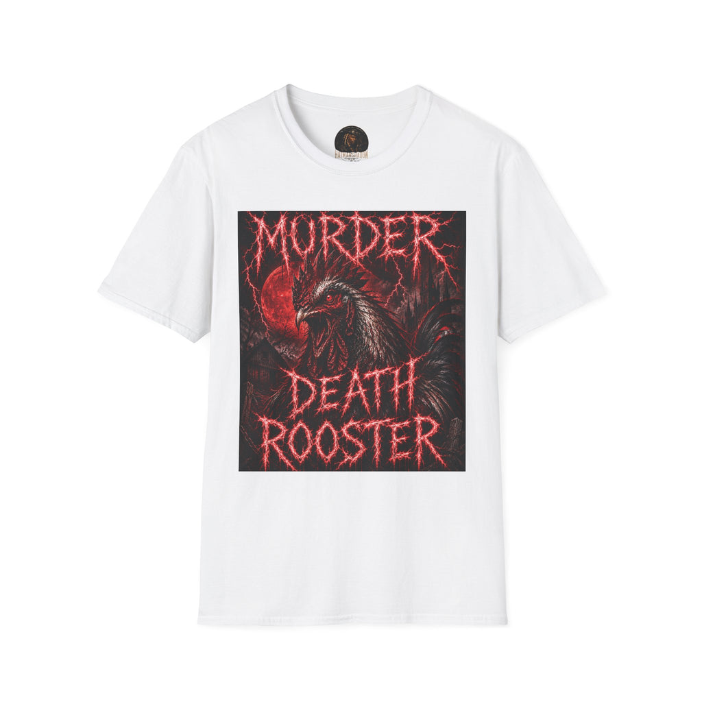 Death Rooster T-Shirt — "MURDER" Horror Graphic Tee