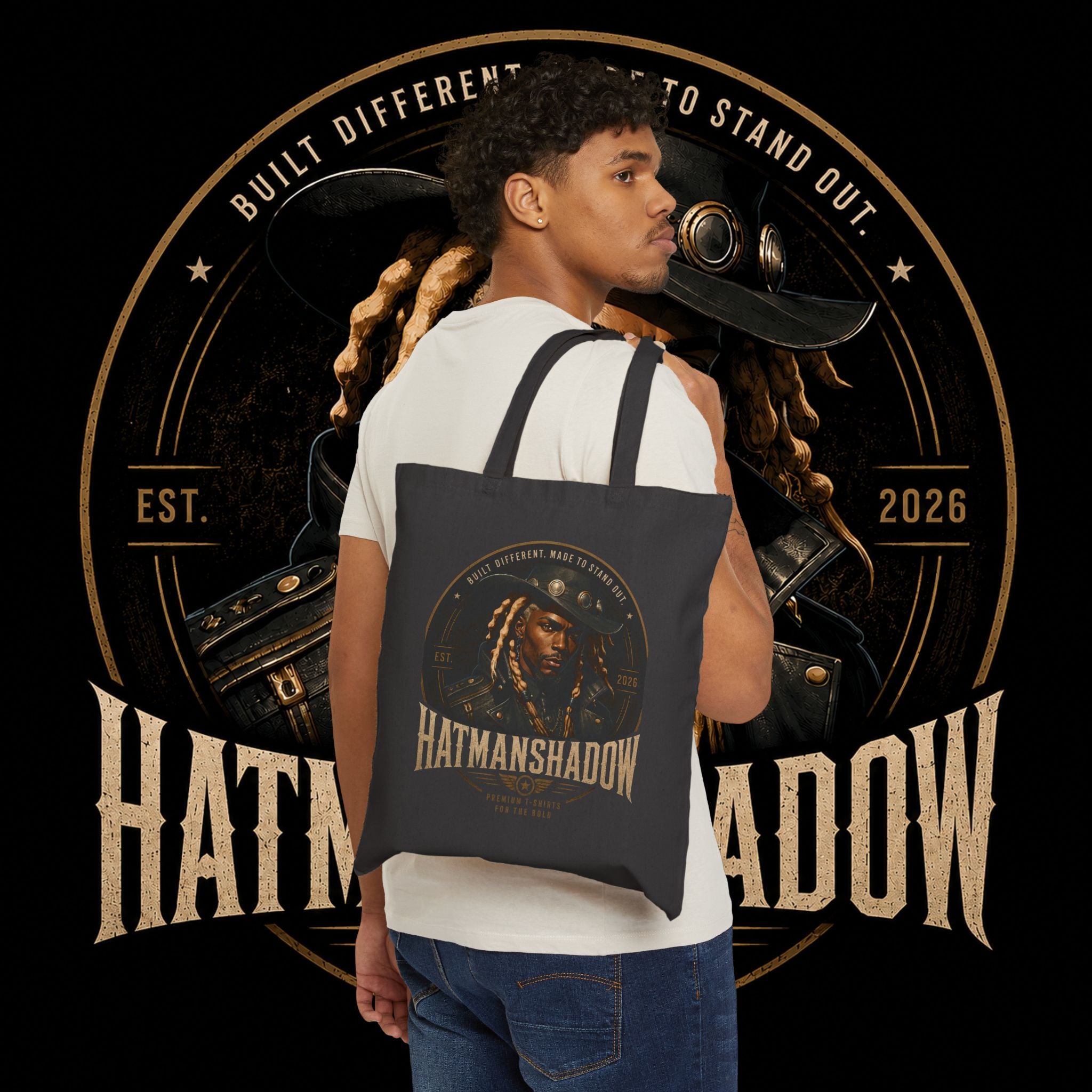 Hatmanshadow Cotton Canvas Tote Bag — Branded eco-friendly market tote