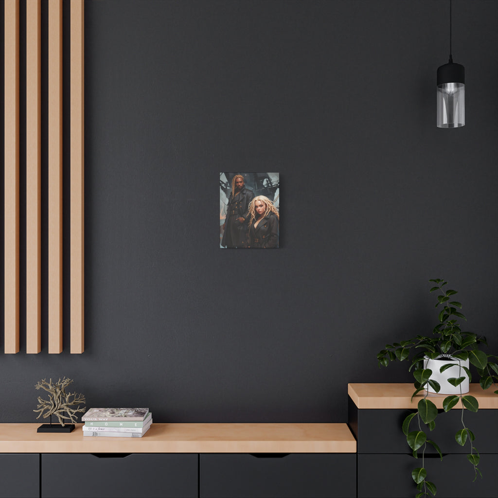 Dark Voyage Portrait Canvas — Matte Stretched Wall Art