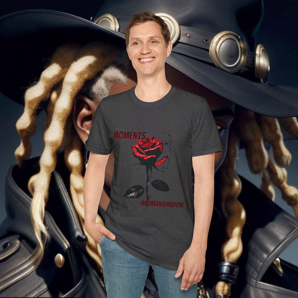 Moments Rose T-Shirt — Red Rose Graphic Tee