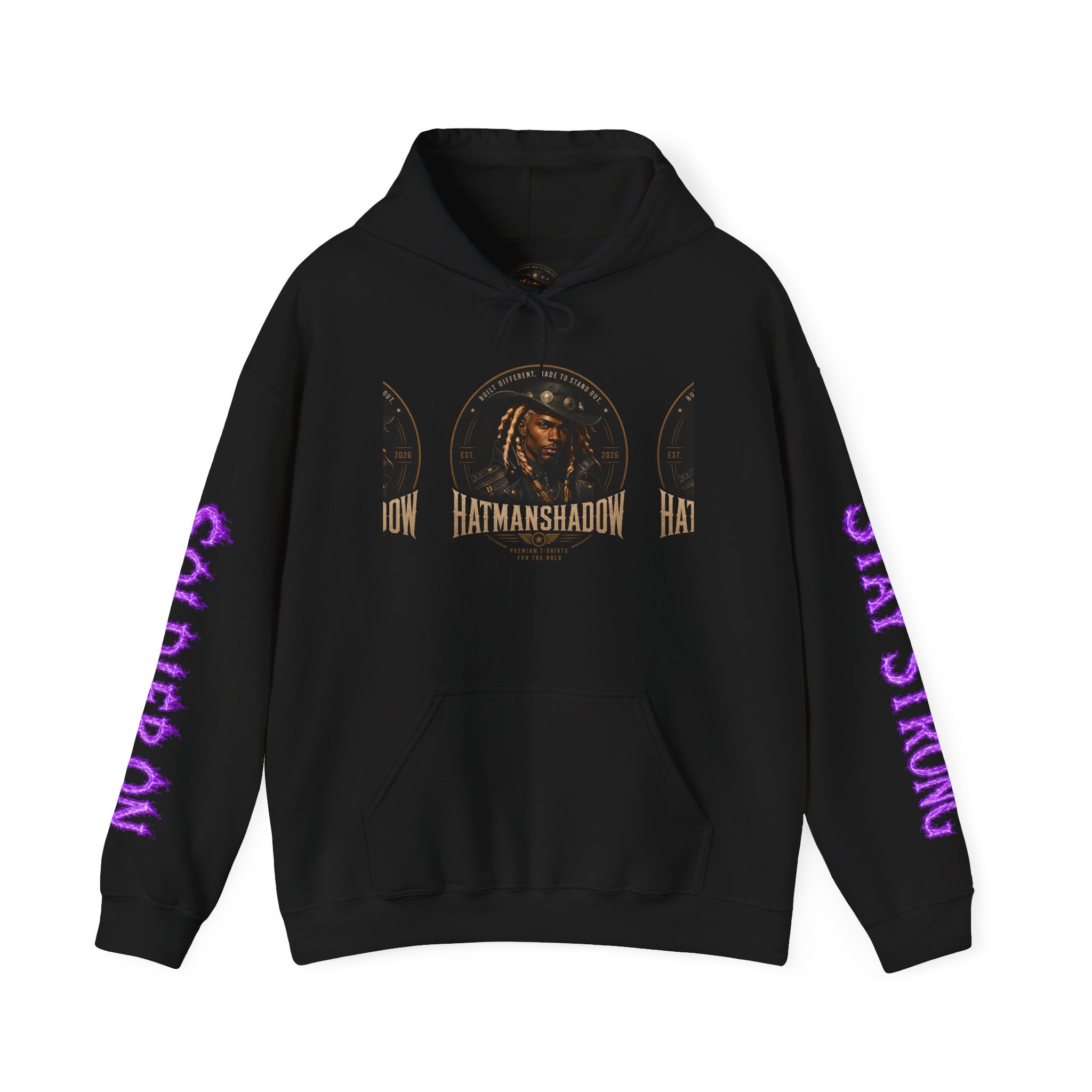 Hatmanshadow Branded Hoodie — Heavy Blend Cotton Pullover