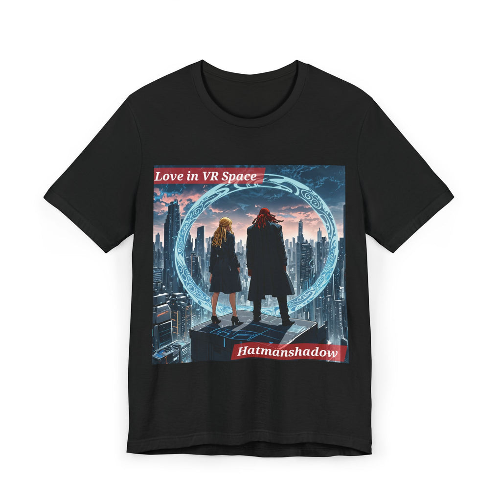 VR Love Graphic T-Shirt — "Love in VR Space" Sci‑Fi Couple Tee