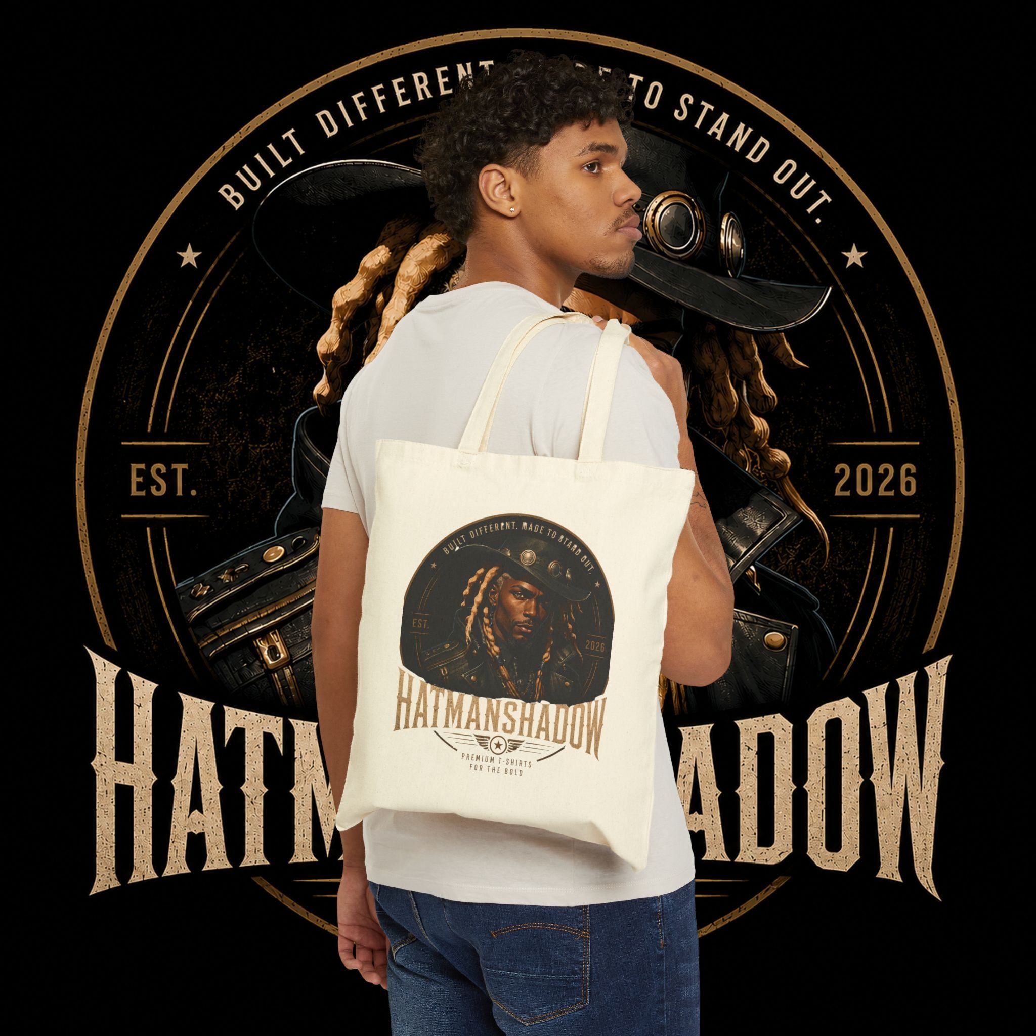 Hatmanshadow Cotton Canvas Tote Bag — Branded eco-friendly market tote