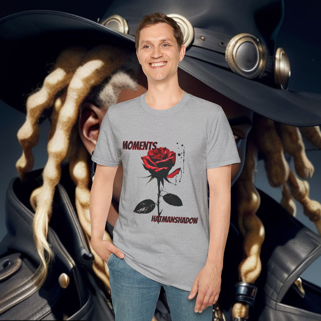 Moments Rose T-Shirt — Red Rose Graphic Tee