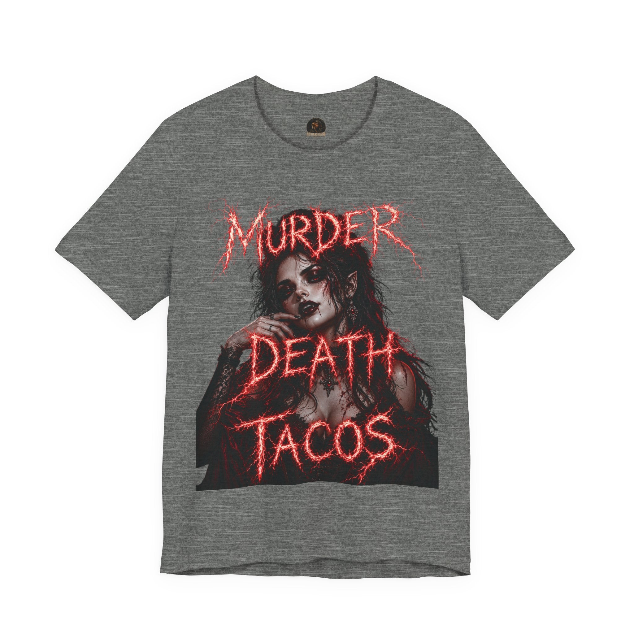 Graphic Tee — "Murder Death Tacos" Gothic Horror Taco Shirt
