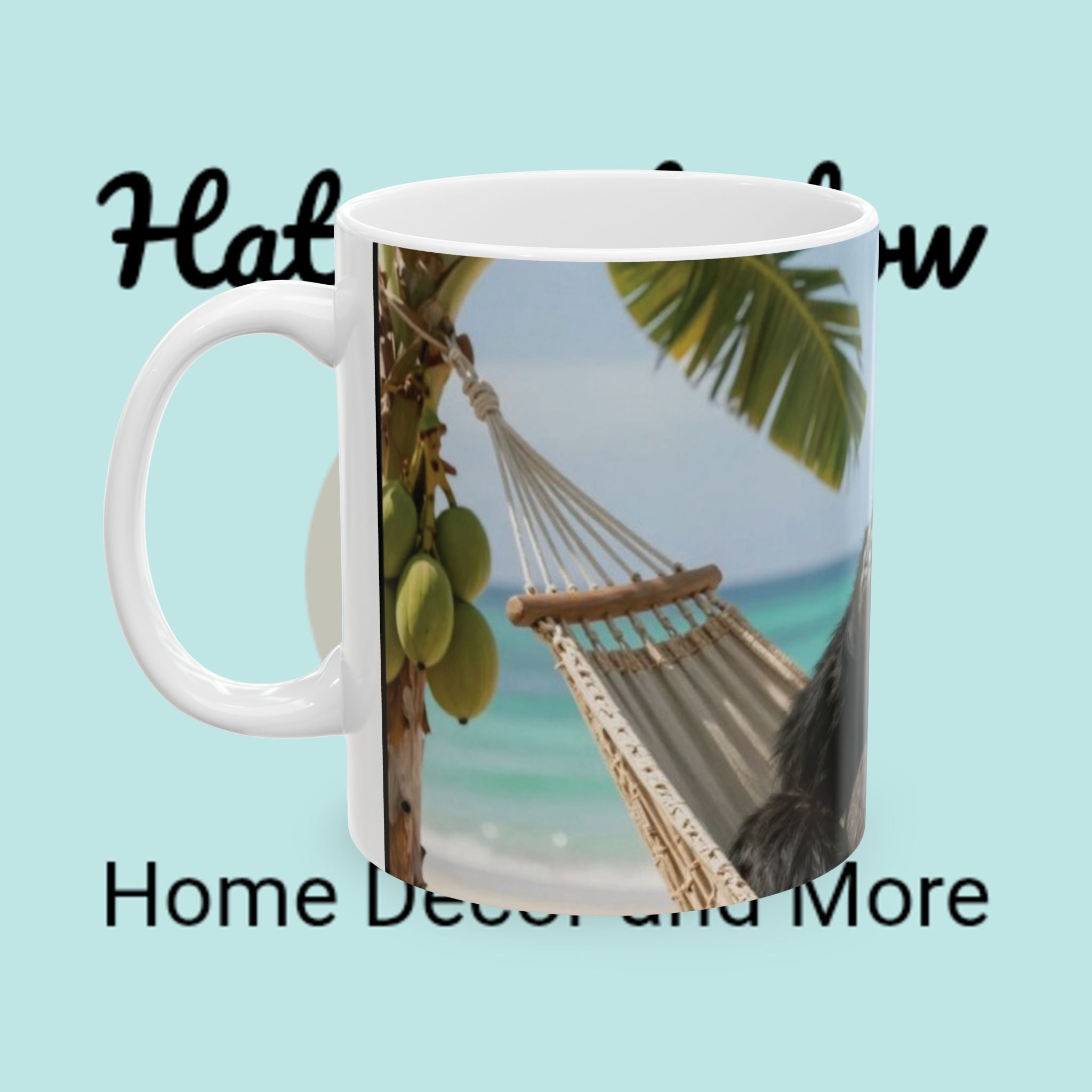 Tropical Gorilla Coffee Mug — Beach Drink Design Ceramic Mug (11oz, 15oz)
