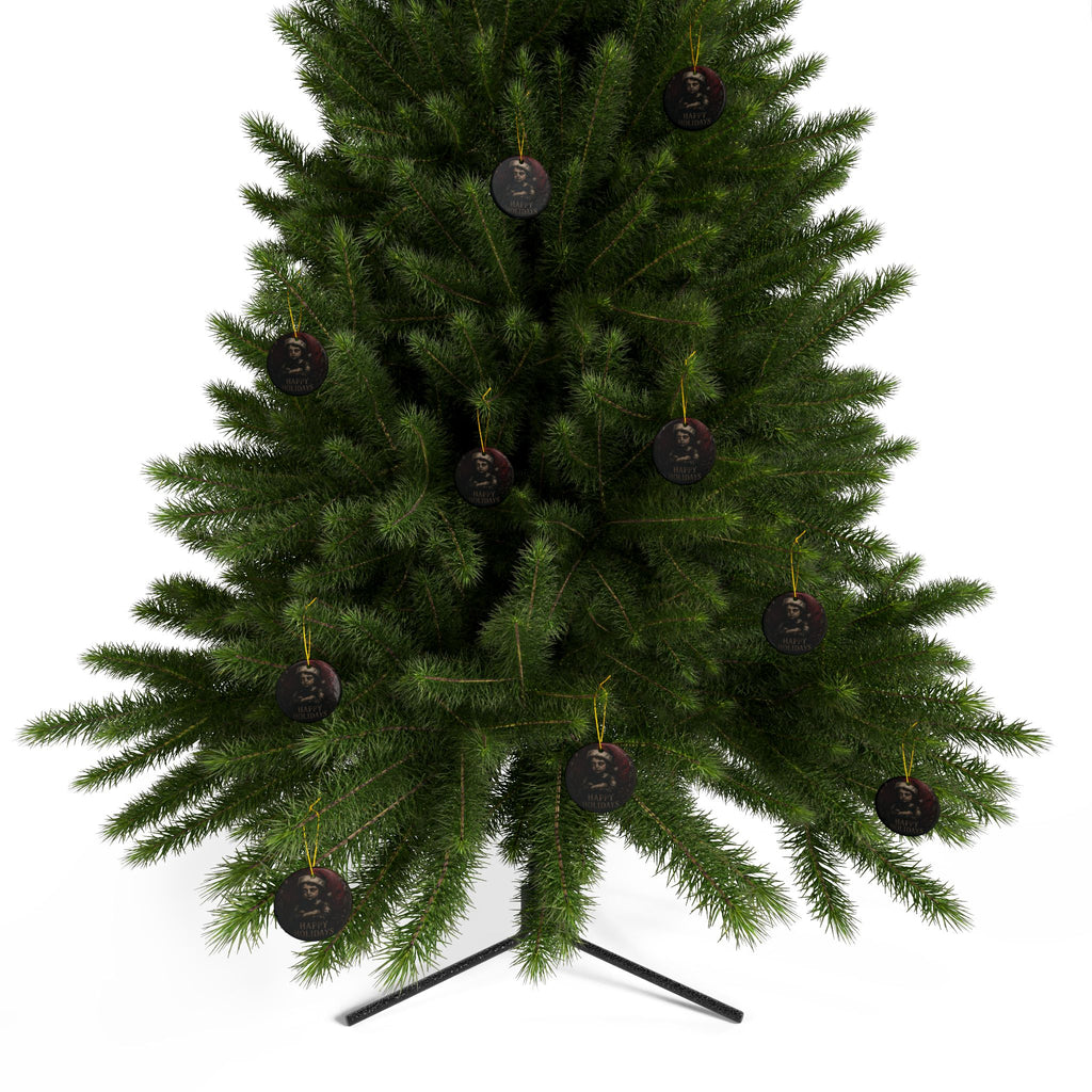 Goth Ceramic Christmas Ornament#2, 2-Side Print, (1pc, 3pcs, 5pcs, 10pcs)