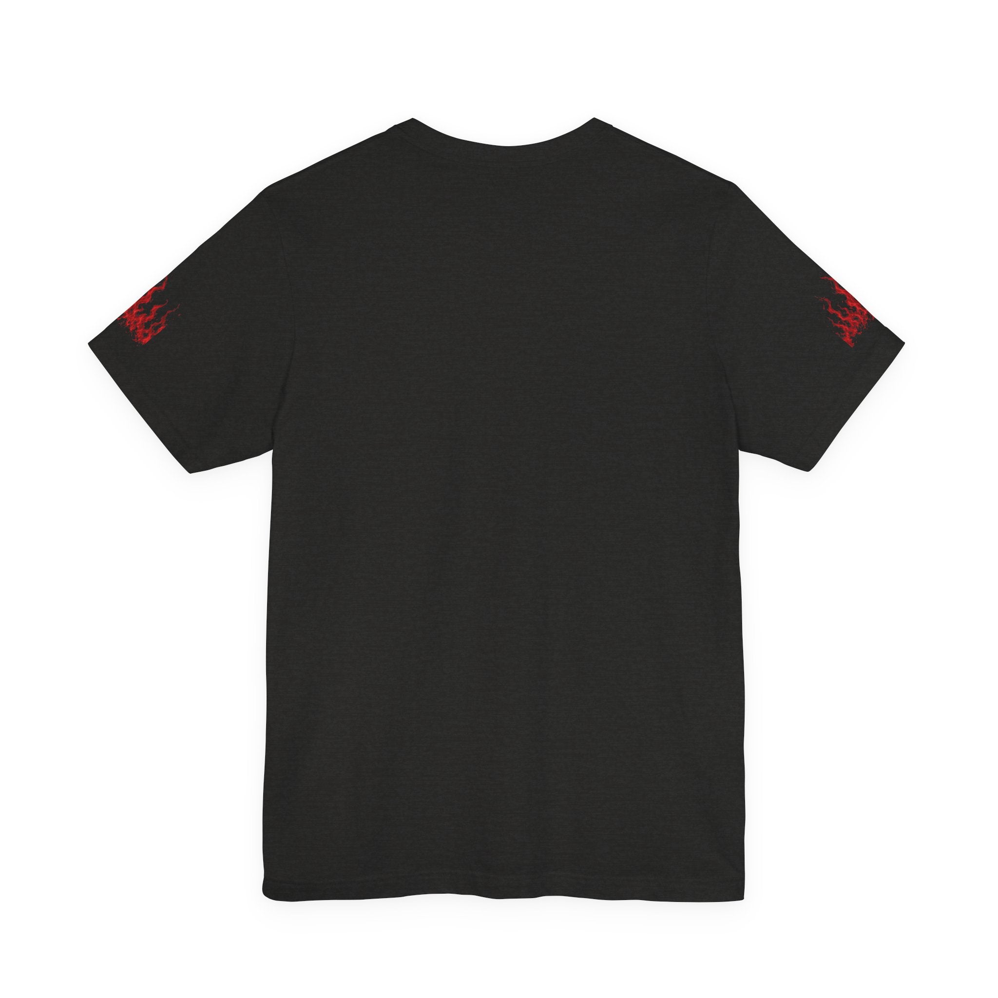 Work-Life Balance Calendar T-Shirt — Horror Skull Flames Graphic Tee