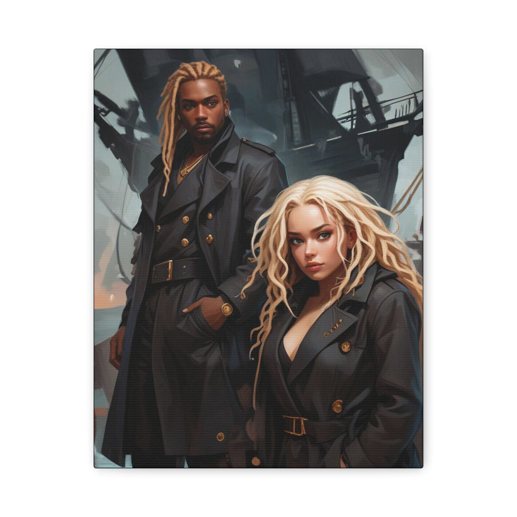 Dark Voyage Portrait Canvas — Matte Stretched Wall Art