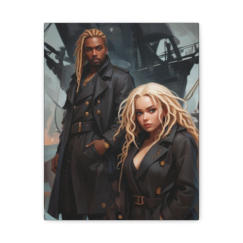 Dark Voyage Portrait Canvas — Matte Stretched Wall Art
