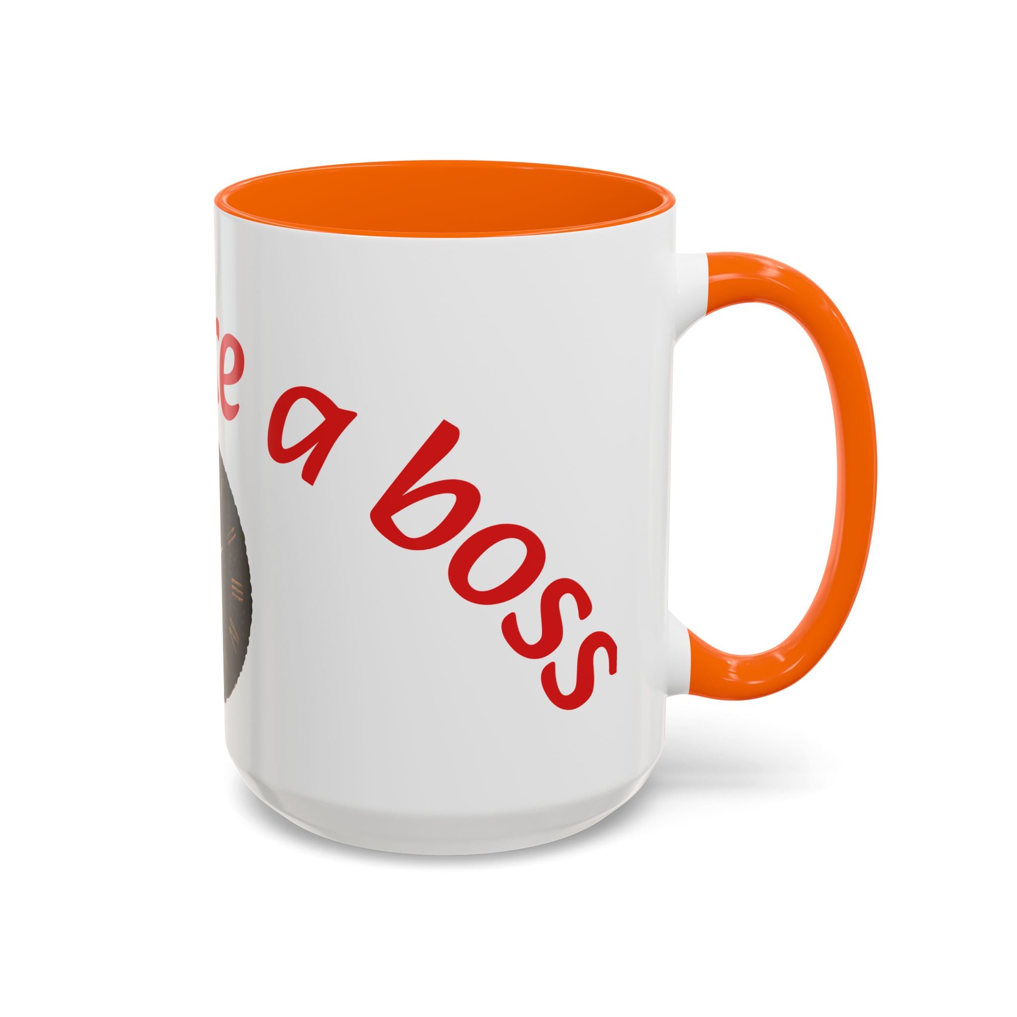 Boss Vibes Accent Coffee Mug — 'Coffee like a boss' Motivational Office Mug (11/15oz)
