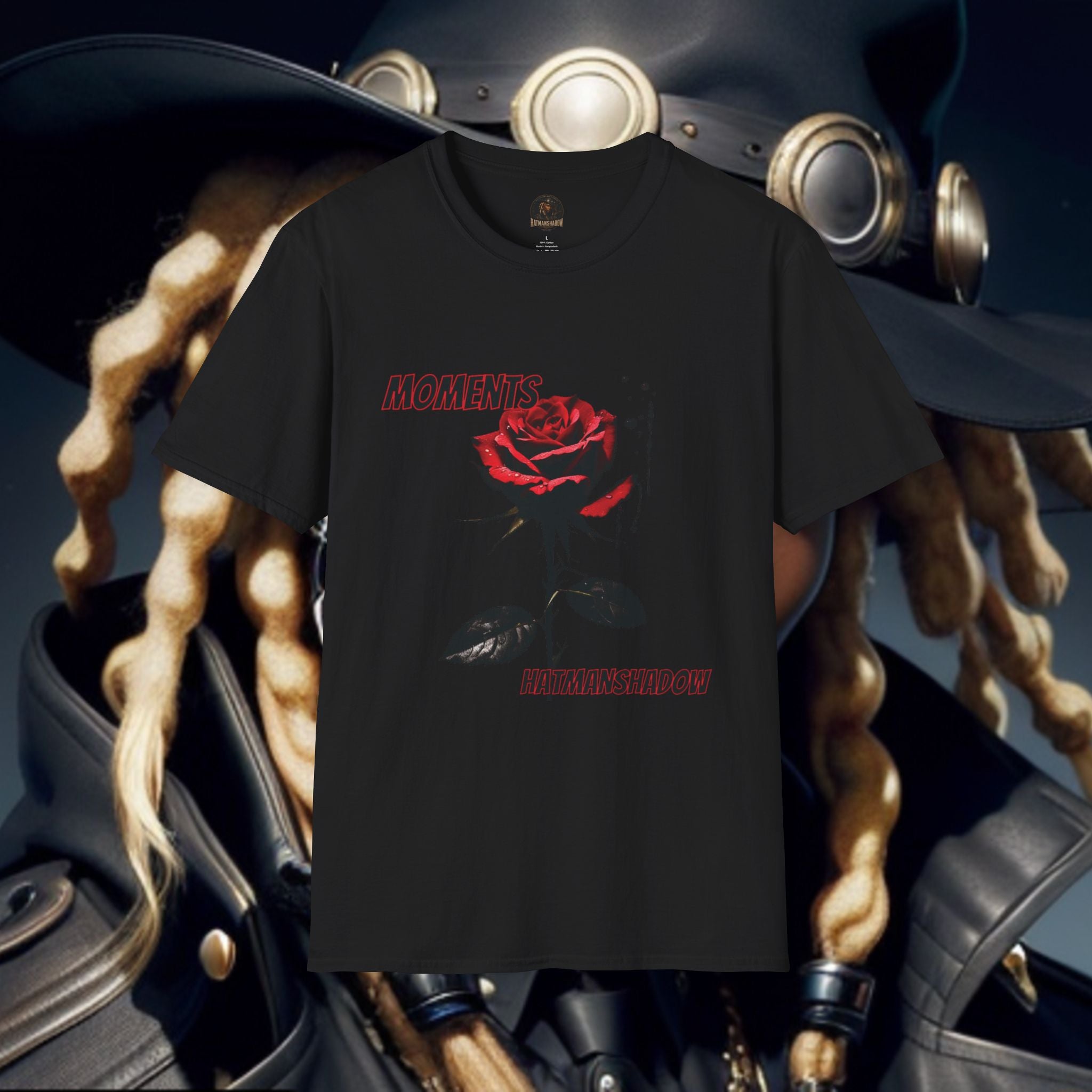 Moments Rose T-Shirt — Red Rose Graphic Tee