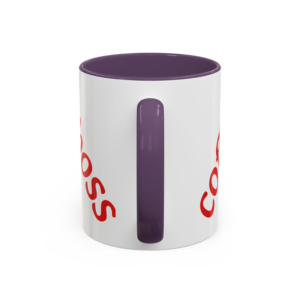 Boss Vibes Accent Coffee Mug — 'Coffee like a boss' Motivational Office Mug (11/15oz)