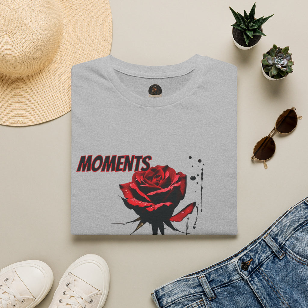 Moments Rose T-Shirt — Red Rose Graphic Tee