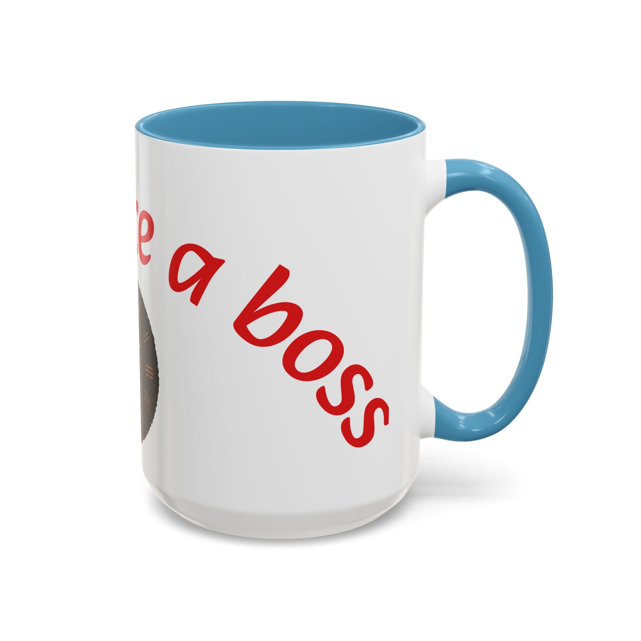 Boss Vibes Accent Coffee Mug — 'Coffee like a boss' Motivational Office Mug (11/15oz)