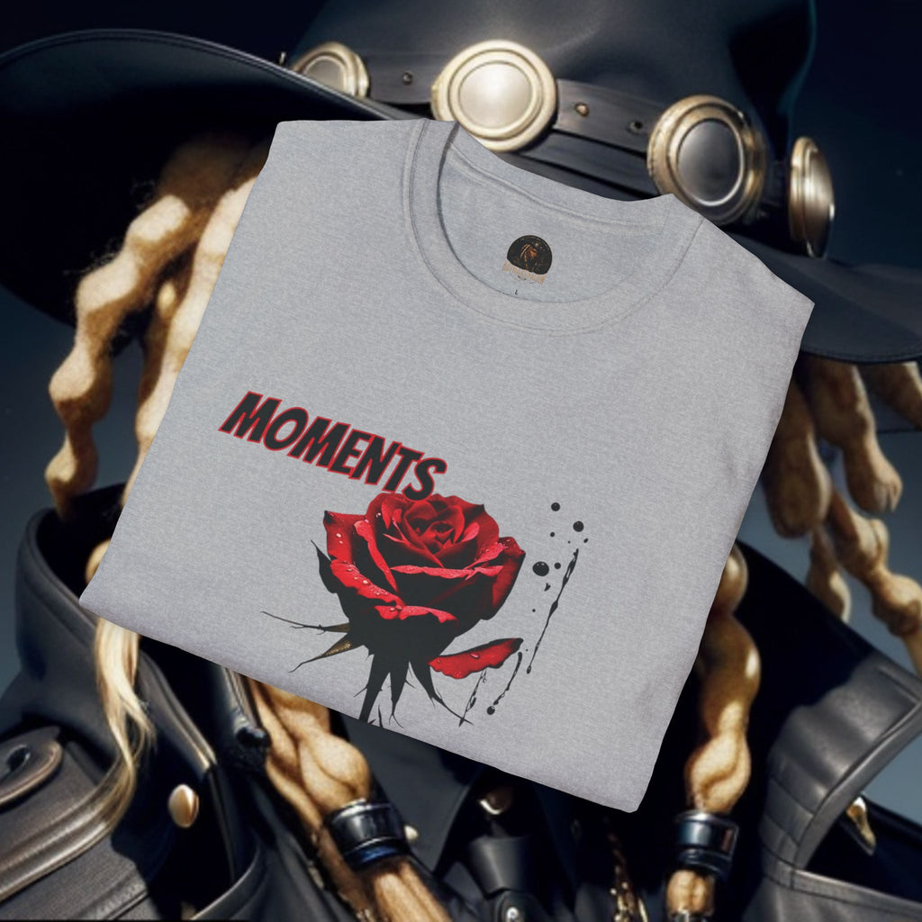 Moments Rose T-Shirt — Red Rose Graphic Tee