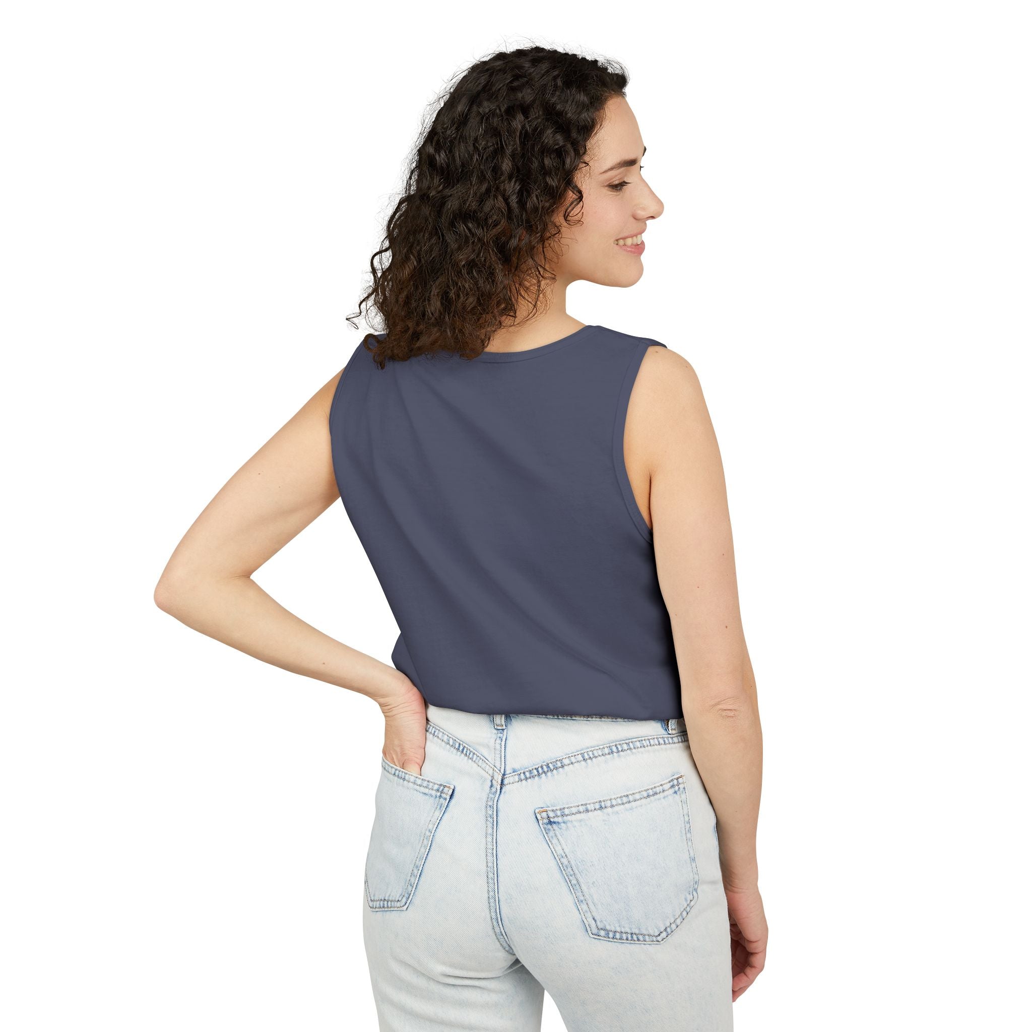Buddha Under Bodhi Tree Tank Top — 'Be Hellow & Thoughtful' Spiritual Meditation Tee