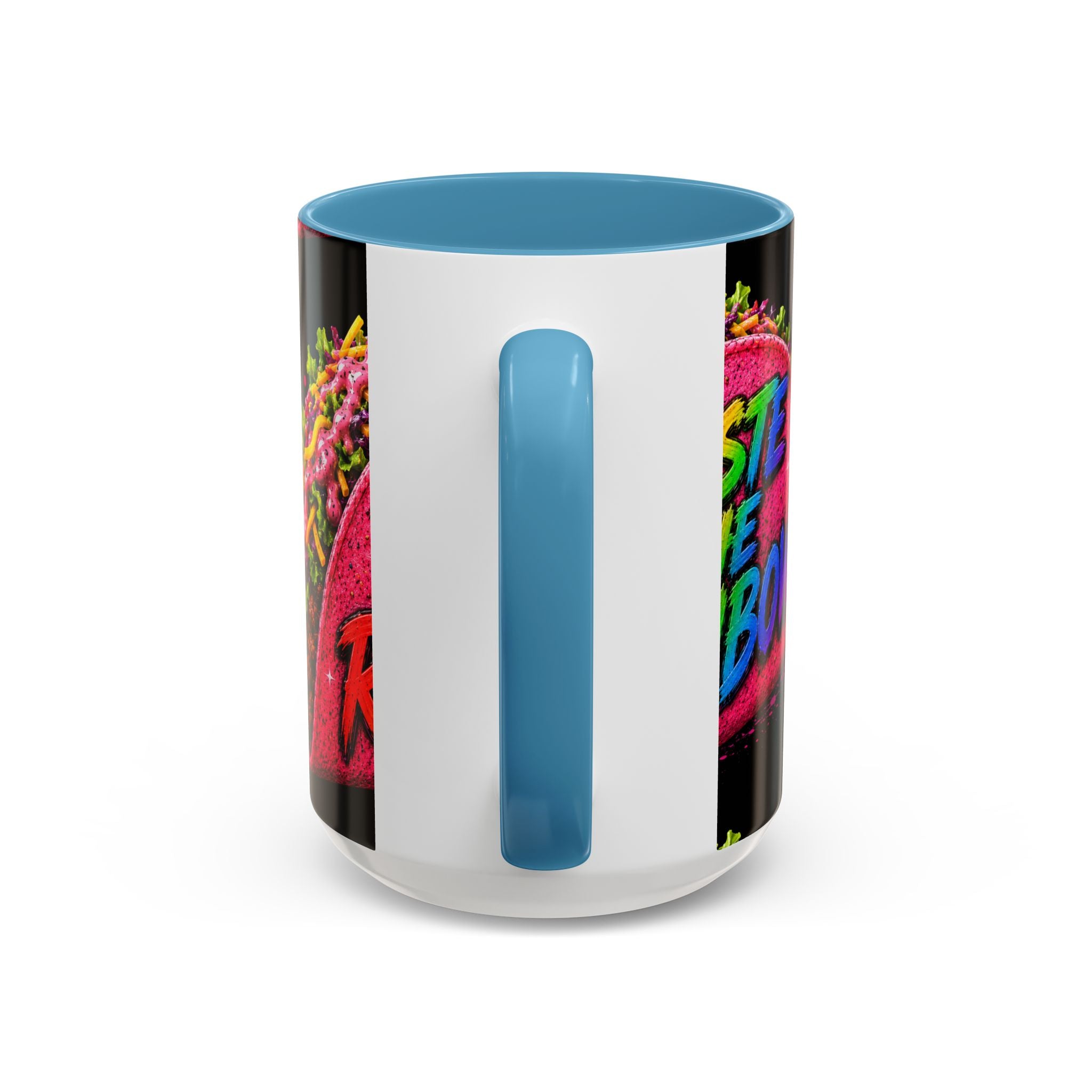 Taste The Rainbow Taco Coffee Mug — Colorful Novelty Accent Mug (11/15oz)