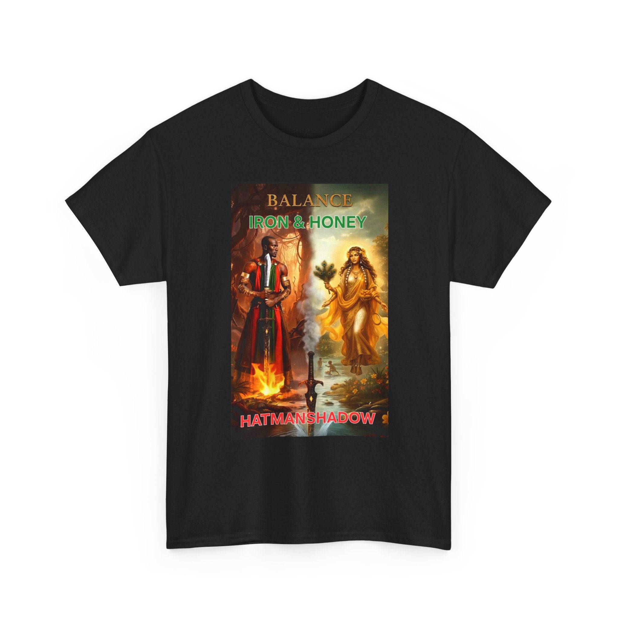 Balance From a Honey T-Shirt — Spiritual Yin Yang Vintage Art Tee
