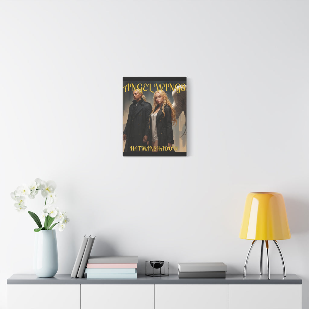 Angelic Duo Matte Stretched Canvas Wall Art