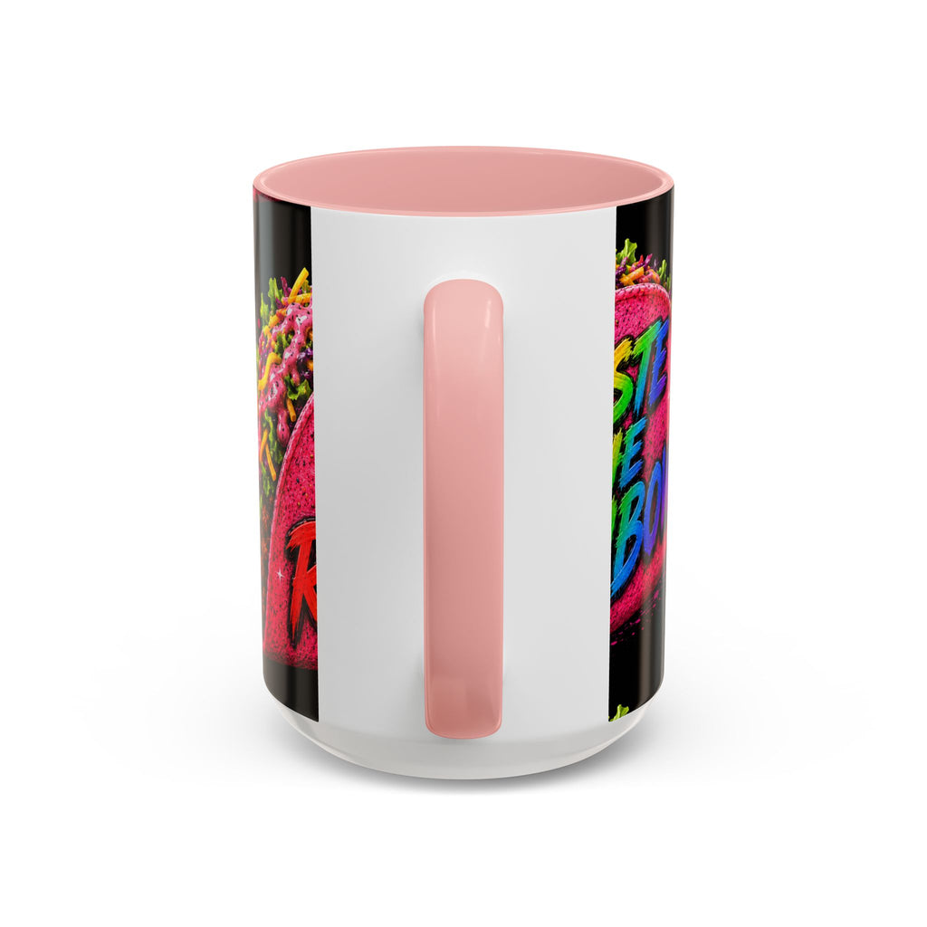 Taste The Rainbow Taco Coffee Mug — Colorful Novelty Accent Mug (11/15oz)