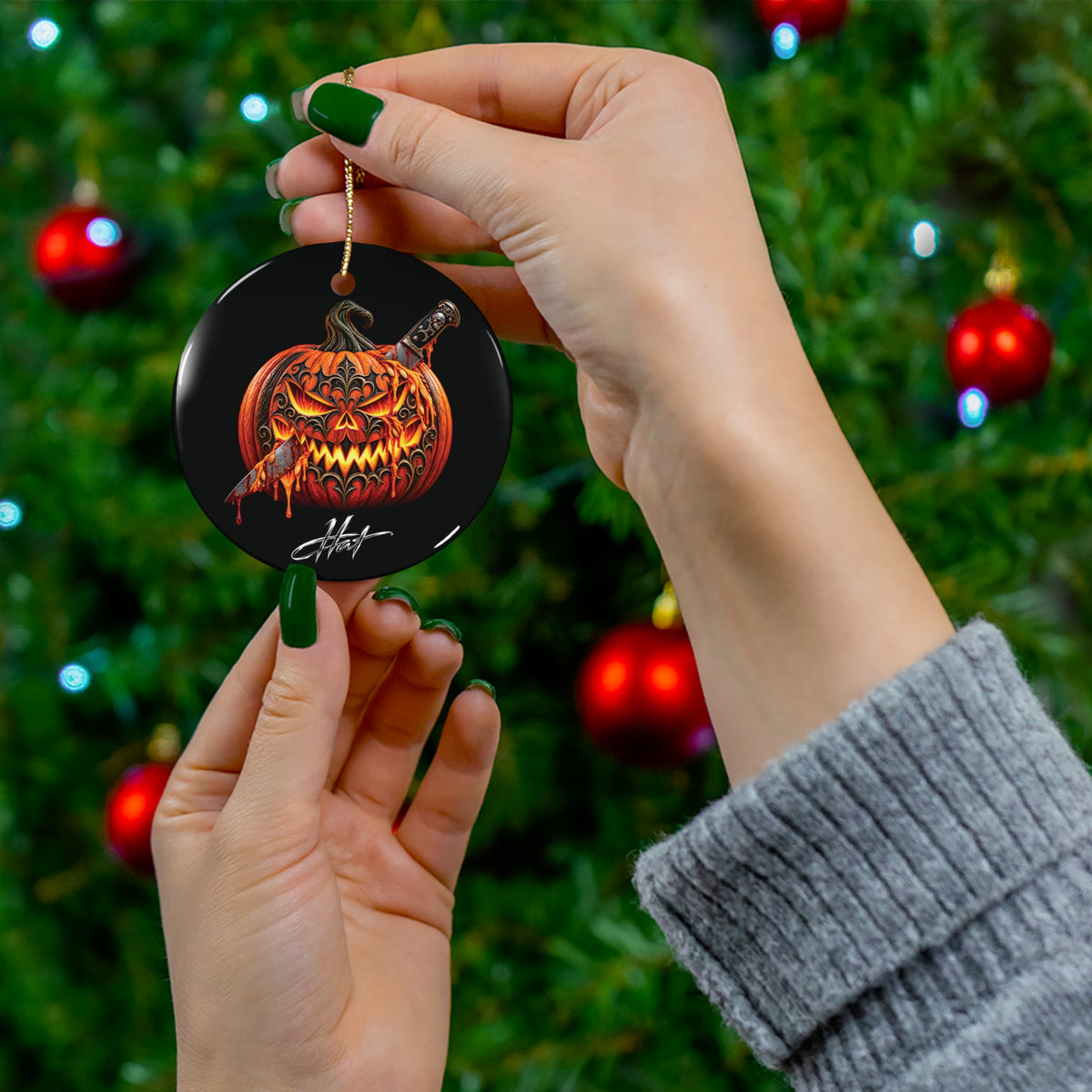Ceramic Halloween Ornament