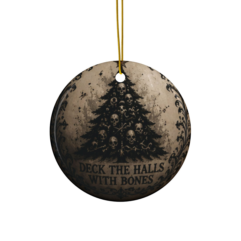 Goth Ceramic Collectable Christmas Ornaments, 2-Side Print, (1pc, 3pcs, 5pcs, 10pcs)