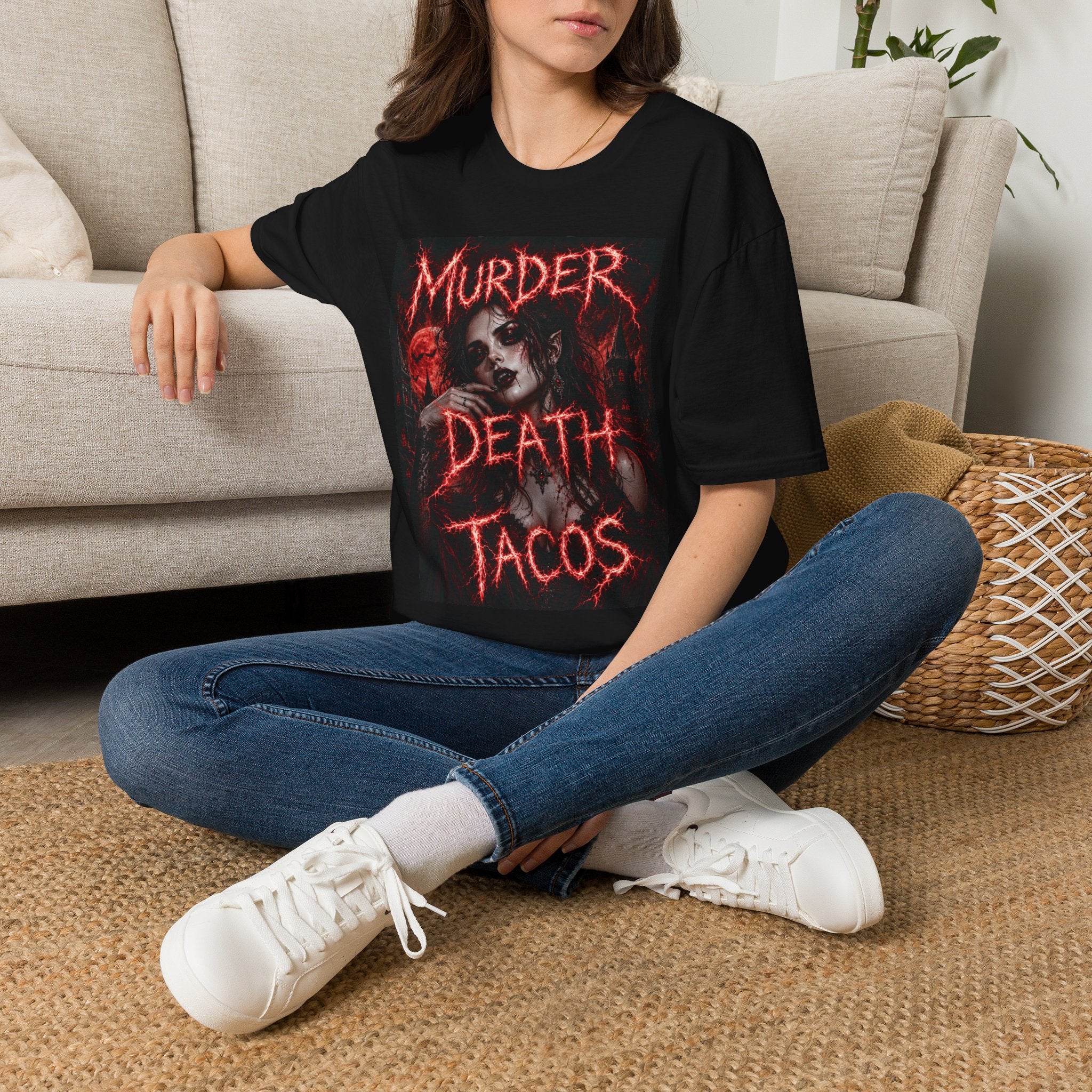 Murder Death Tacos T-Shirt — Gothic Horror Graphic Tee