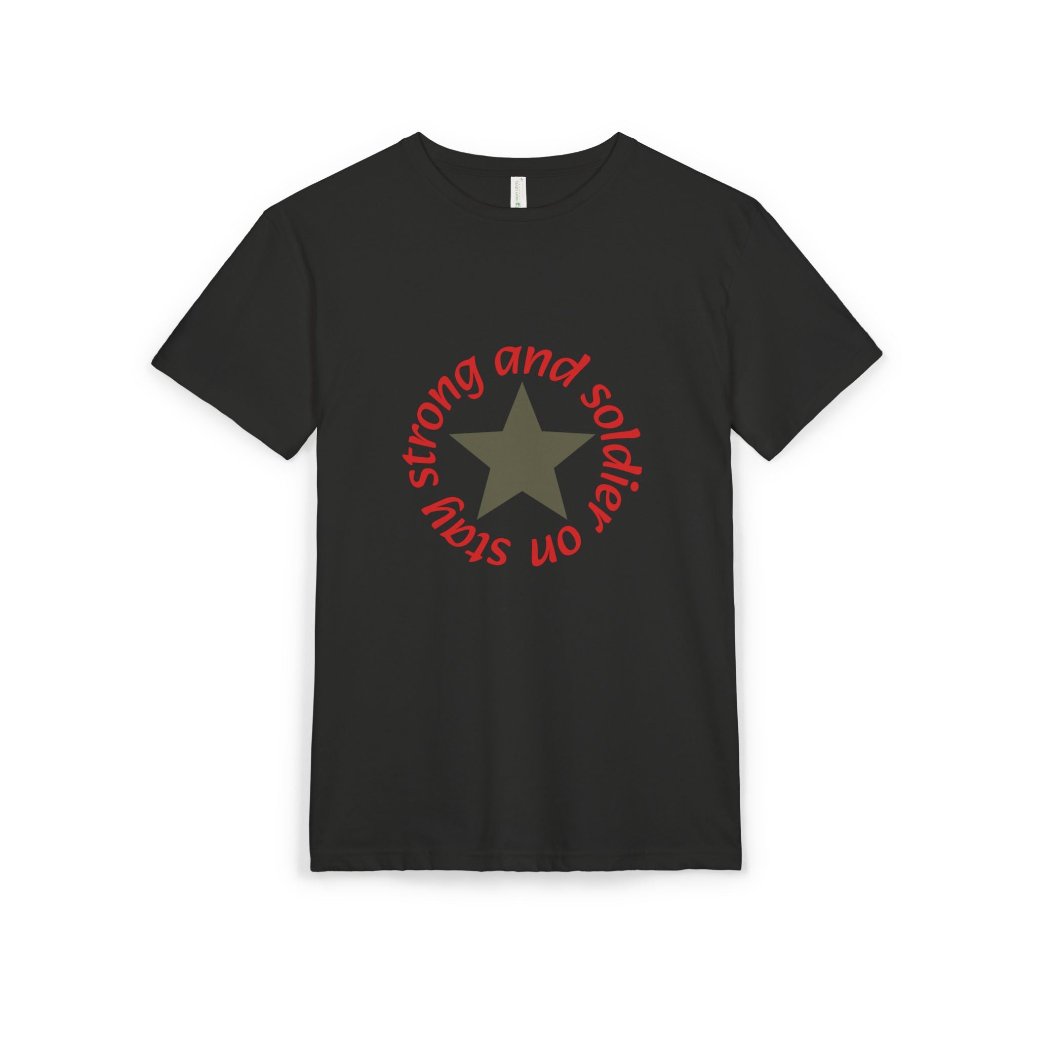 Strong and Solid: Star Graphic T-Shirt — Inspirational Casual Tee