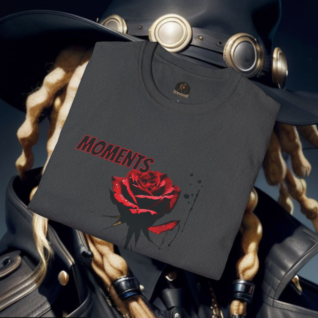 Moments Rose T-Shirt — Red Rose Graphic Tee