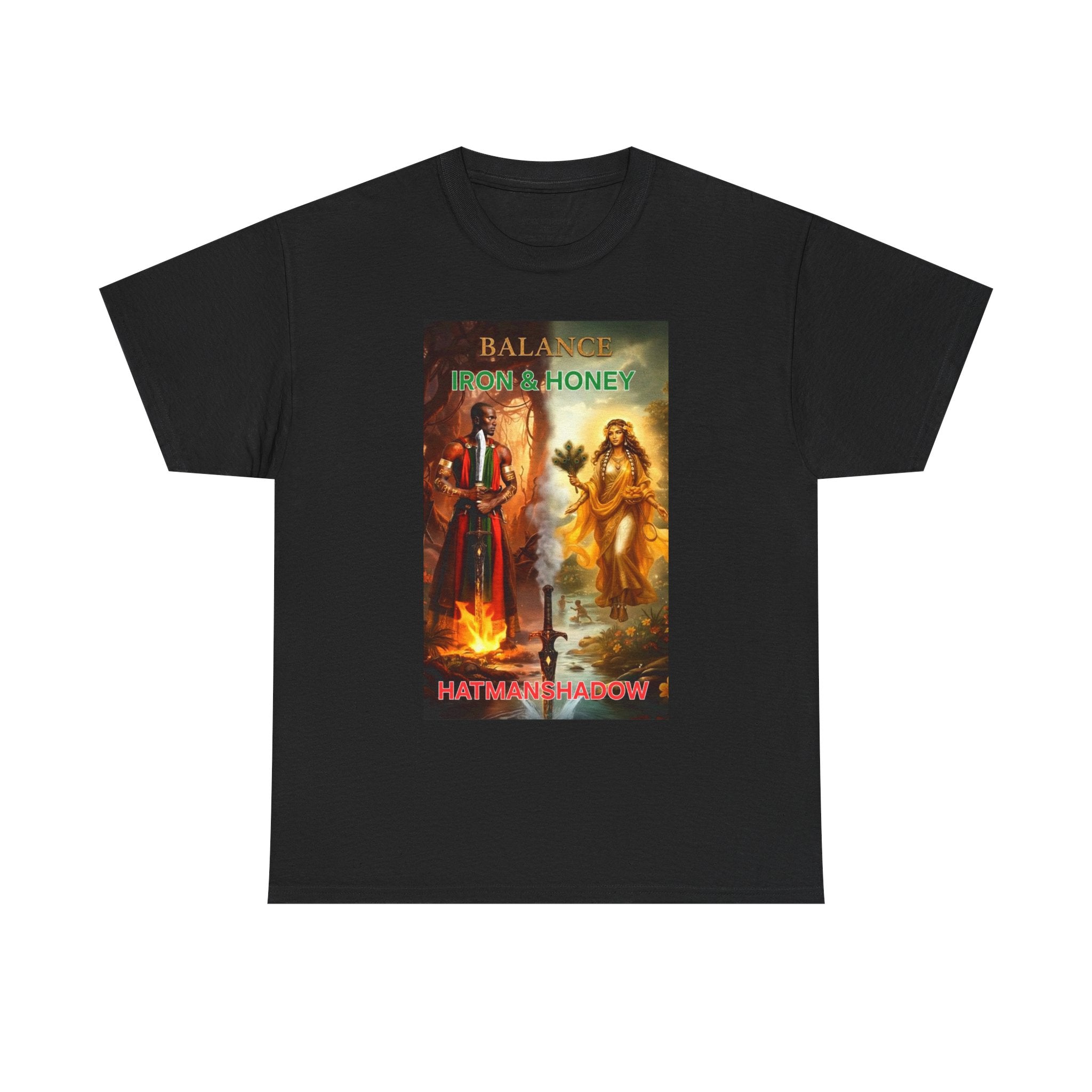 Balance From a Honey T-Shirt — Spiritual Yin Yang Vintage Art Tee