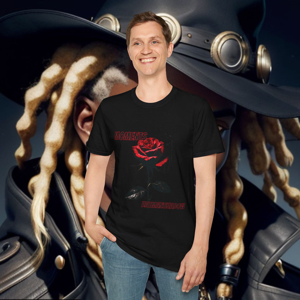 Moments Rose T-Shirt — Red Rose Graphic Tee