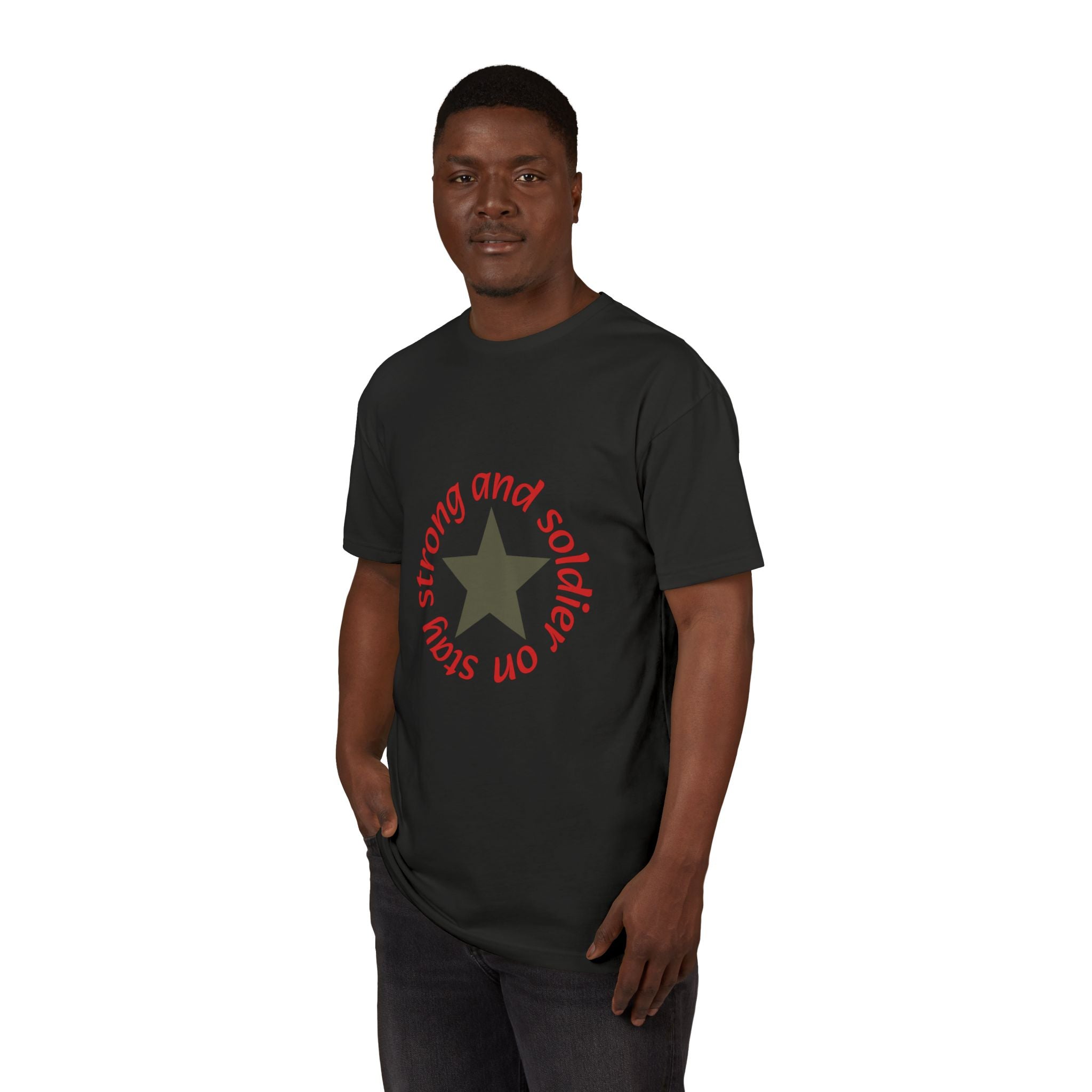 Strong and Solid: Star Graphic T-Shirt — Inspirational Casual Tee