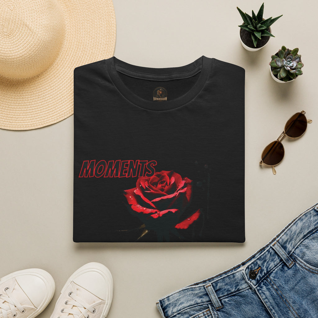 Moments Rose T-Shirt — Red Rose Graphic Tee