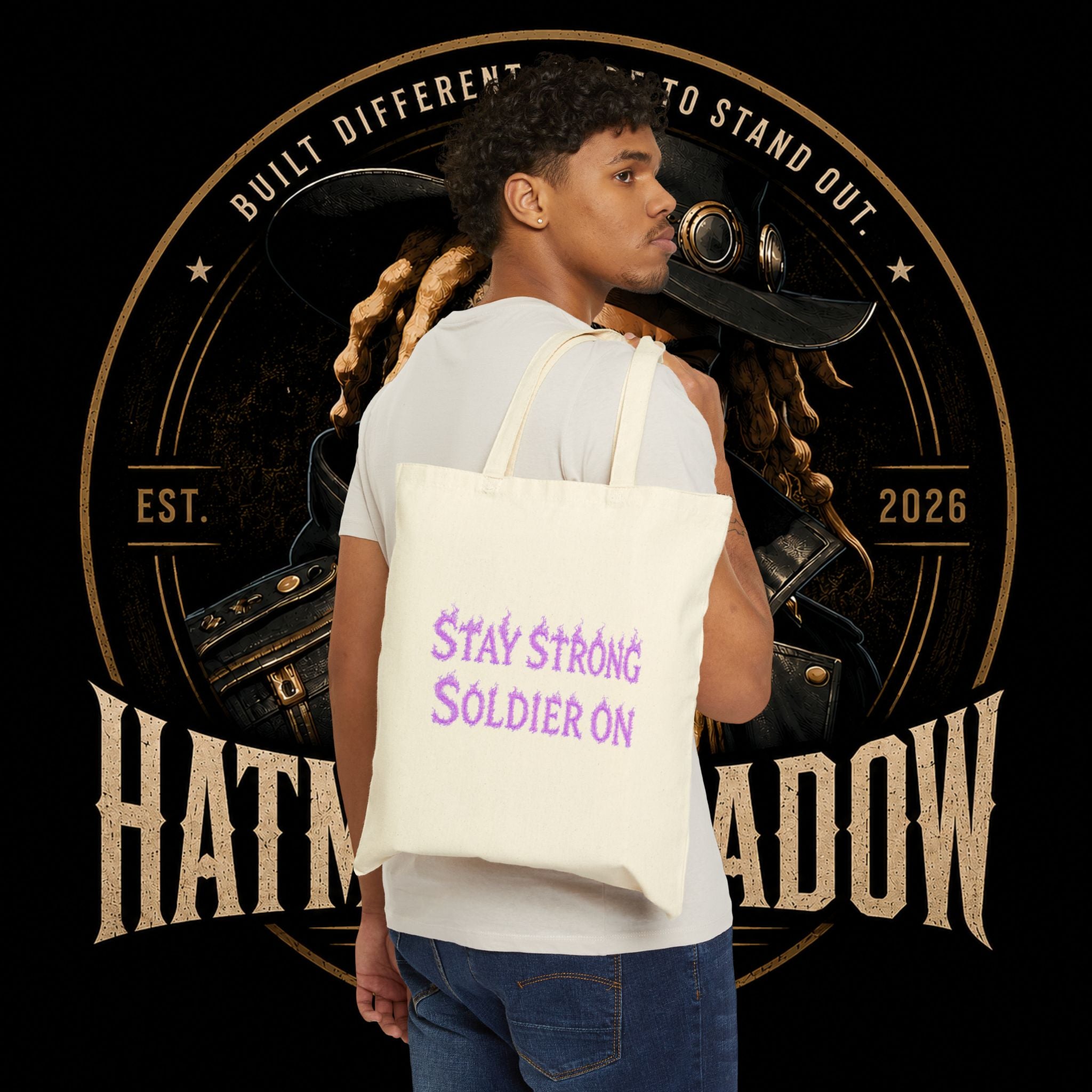 Hatmanshadow Cotton Canvas Tote Bag — Branded eco-friendly market tote