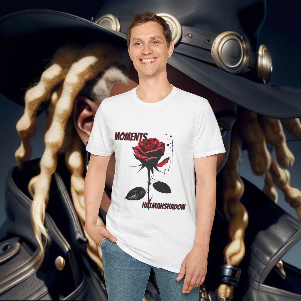 Moments Rose T-Shirt — Red Rose Graphic Tee