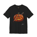 Gothic Carved Pumpkin Unisex Jersey Short Sleeve Tee
