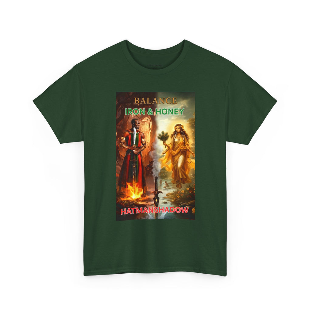 Balance From a Honey T-Shirt — Spiritual Yin Yang Vintage Art Tee