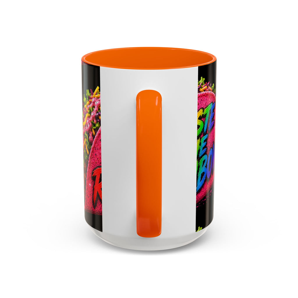 Taste The Rainbow Taco Coffee Mug — Colorful Novelty Accent Mug (11/15oz)