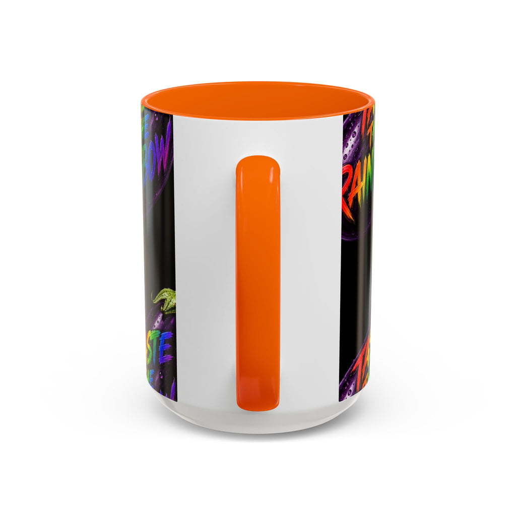 Taste the Rainbow Eggplant Coffee Mug — Pride Rainbow Accent Mug (11/15oz)