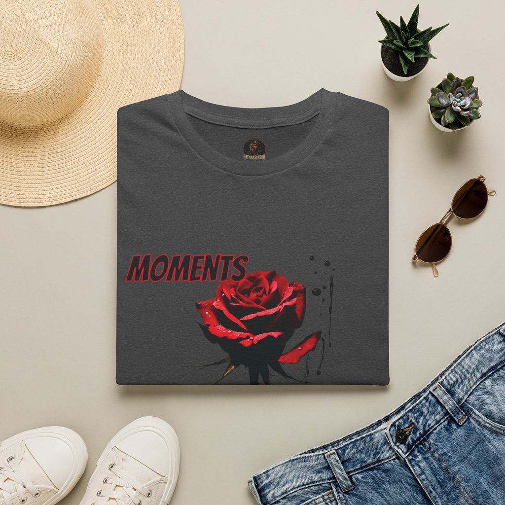 Moments Rose T-Shirt — Red Rose Graphic Tee