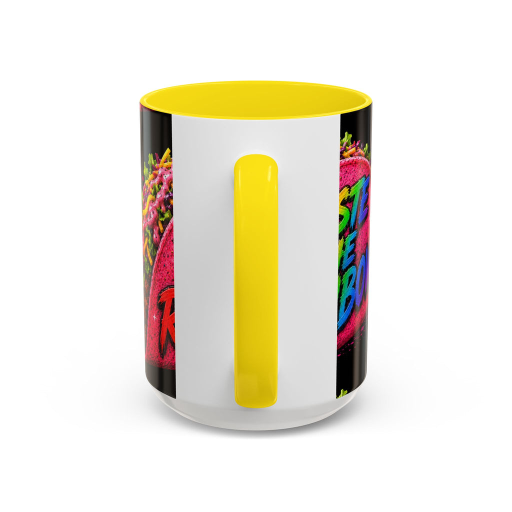 Taste The Rainbow Taco Coffee Mug — Colorful Novelty Accent Mug (11/15oz)