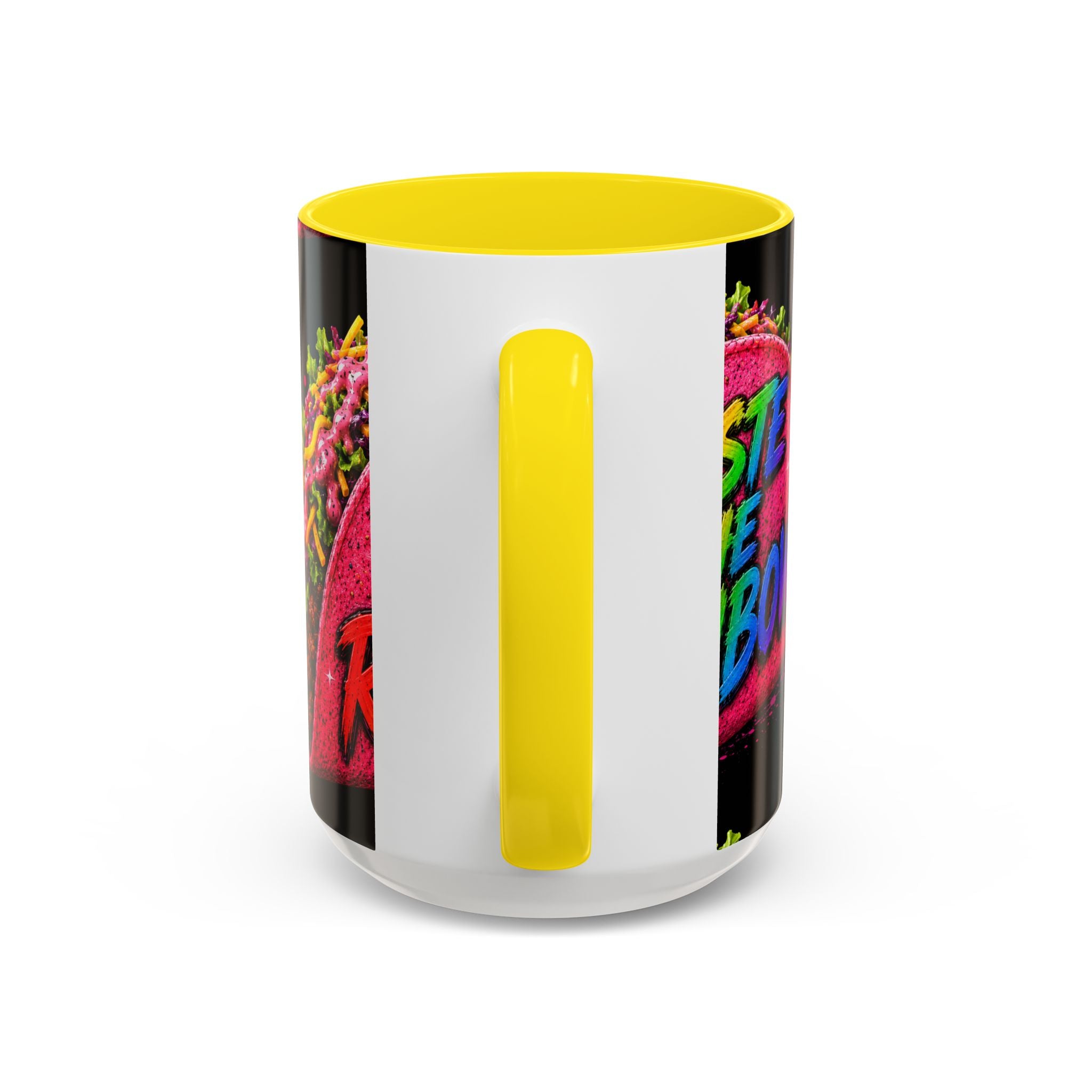Taste The Rainbow Taco Coffee Mug — Colorful Novelty Accent Mug (11/15oz)