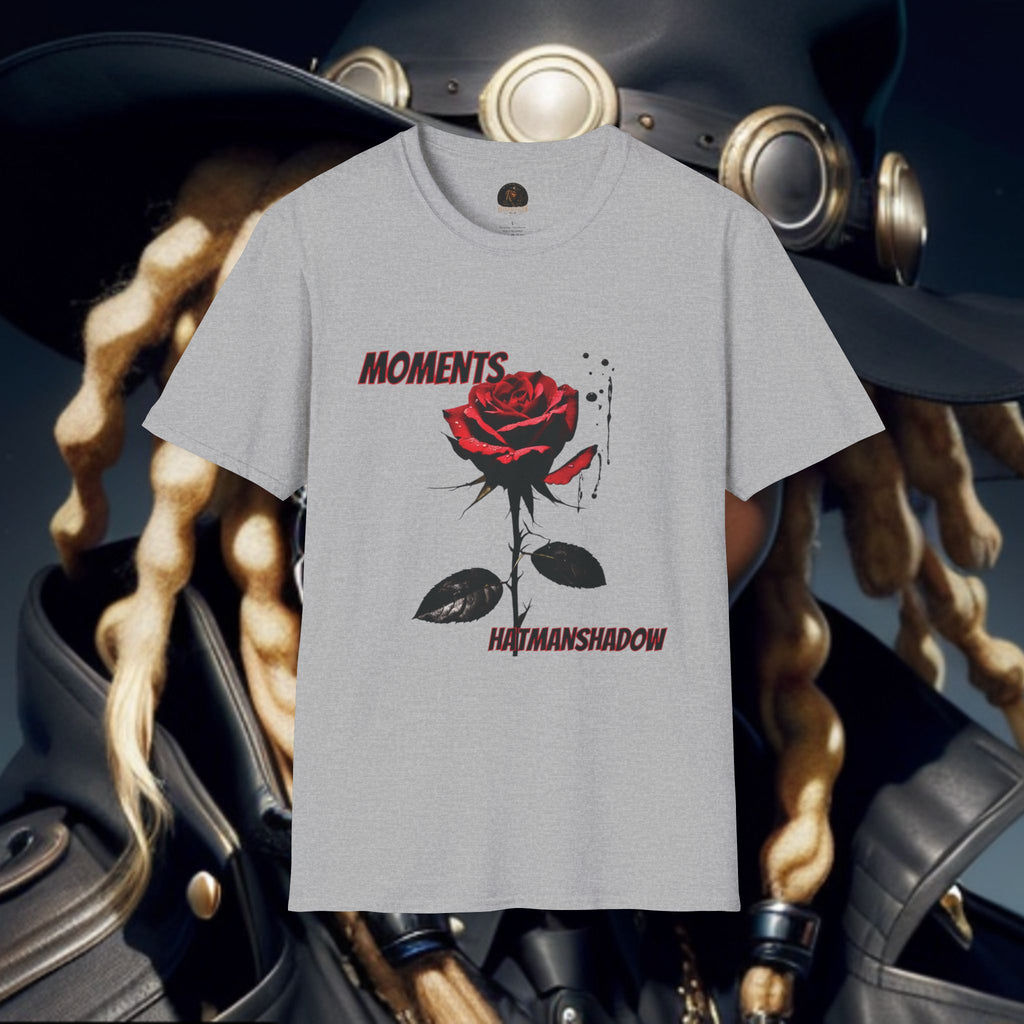Moments Rose T-Shirt — Red Rose Graphic Tee