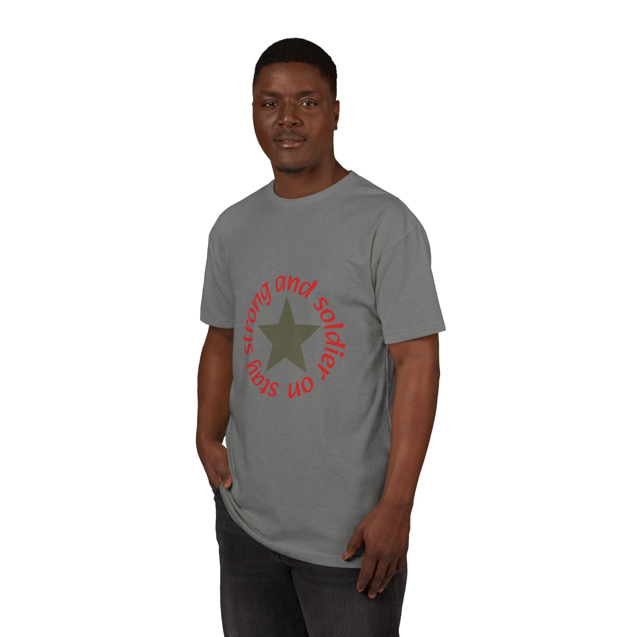 Strong and Solid: Star Graphic T-Shirt — Inspirational Casual Tee